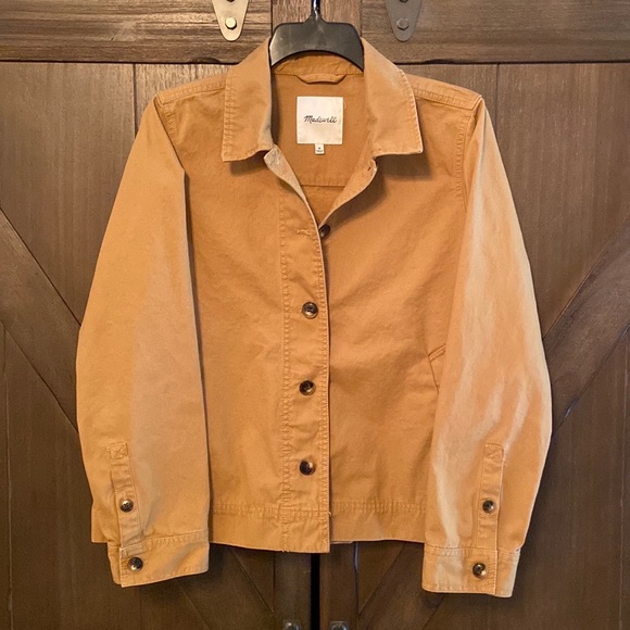 MADEWELL Cropped Northwood Jacket In Sahara Sand - Picture 3 of 5